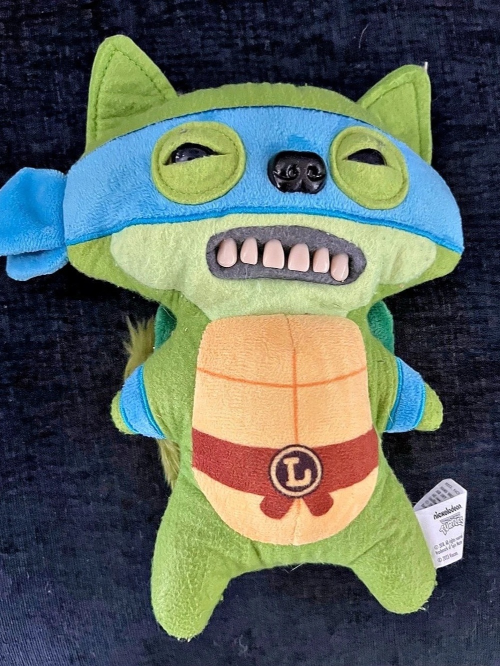 Fuggler Teenage Mutant Ninja Turtles Leonardo 9-Inch Plush Toy NWT